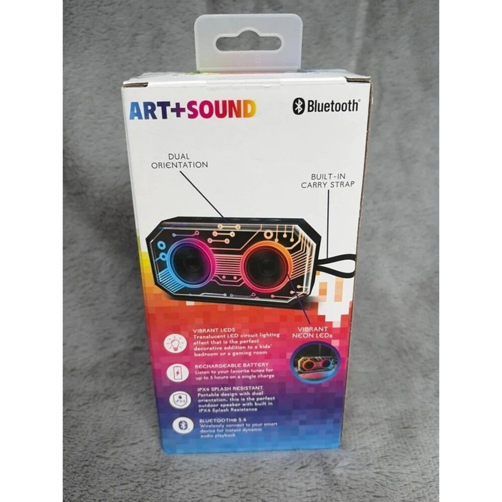 Art&sound sounds wireless portable speaker color changing led new